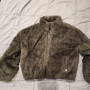 Cozy Gray Teddy Jacket